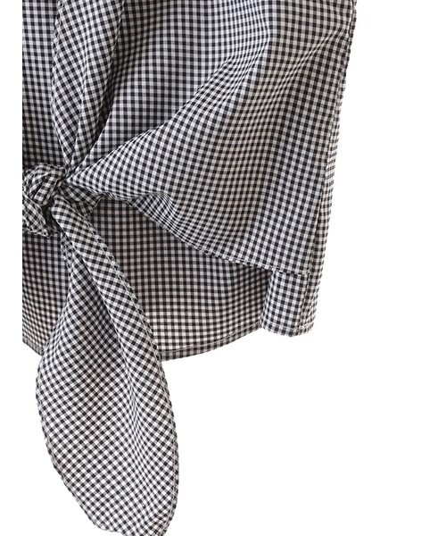 31 Sons de mode（トランテアン　ソン　ドゥ　モード）の「裾結びブラウス×トッパーカーデ【セット商品】（トップス・レディース・スタッフ身長:160cm/オフホワイト/ブラック・36）」の13枚目の写真