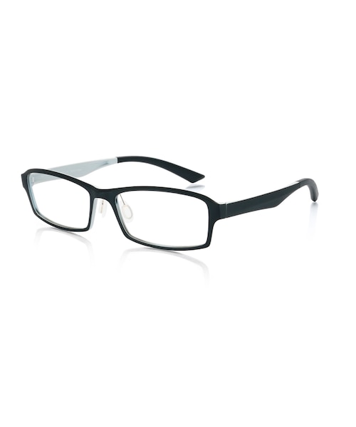 JINS(ジンズ)の「"【Flat Airframe】フラットエアフレーム"(メガネ・メンズ・"ホワイト"/"ネイビー×ブルー"/"カーキデミ"/"ブラック×グレー"・"Medium のみ 55□16-151○29")」の2枚目の写真