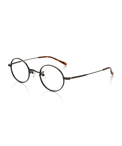 JINS(ジンズ)の「"【JINS CLASSIC -Color Acetate&Metal-】カラーアセテート&メタル"(メガネ・メンズ・"マットネイビー×シルバー"/"マットブラウン"/"ブラウンデミ×ガンメタル"/"マットブラック×マットゴールド"・"Small のみ 43□23-145○38")」の2枚目の写真