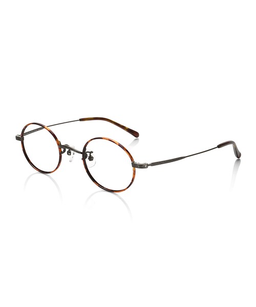 JINS(ジンズ)の「"【JINS CLASSIC -Color Acetate&Metal-】カラーアセテート&メタル"(メガネ・メンズ・"マットネイビー×シルバー"/"マットブラウン"/"ブラウンデミ×ガンメタル"/"マットブラック×マットゴールド"・"Small のみ 43□23-145○38")」の3枚目の写真