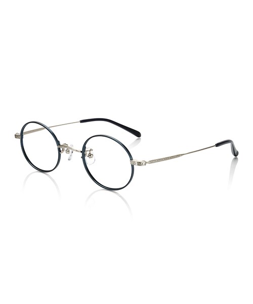 JINS(ジンズ)の「"【JINS CLASSIC -Color Acetate&Metal-】カラーアセテート&メタル"(メガネ・メンズ・"マットネイビー×シルバー"/"マットブラウン"/"ブラウンデミ×ガンメタル"/"マットブラック×マットゴールド"・"Small のみ 43□23-145○38")」の1枚目の写真