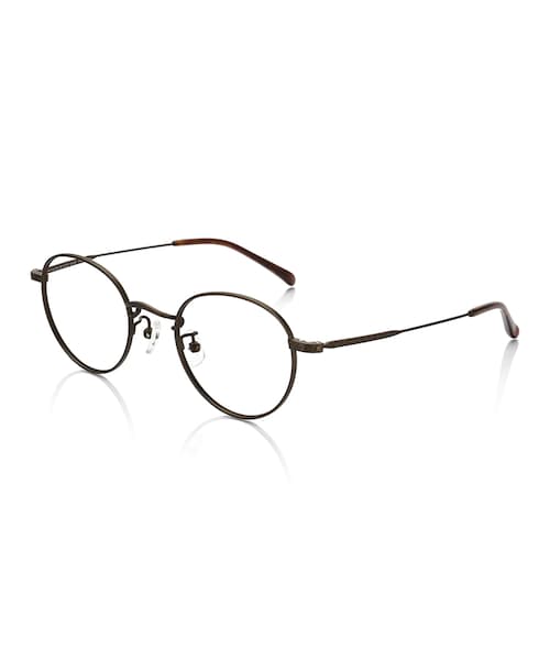 JINS（ジンズ）の「"【JINS CLASSIC -Color Acetate&Metal-】カラーアセテート＆メタル"（メガネ・メンズ・"マットネイビー×シルバー"/"マットブラウン"/"ブラウンデミ×ガンメタル"/"マットブラック×マットゴールド"・"Small のみ 47□21-145○40"）」の2枚目の写真