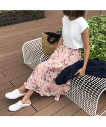 copine | 大人気シリーズ！！花柄サイドフリルスカート(4color)【クリックポスト対象商品】(スカート)