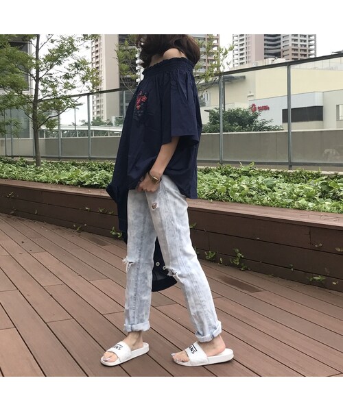 copine（コピン）の「2WAY刺繍入りオフショルブラウス/五分袖プルオーバー(4color)【クリックポスト対象商品】（シャツ/ブラウス・レディース・その他）」の10枚目の写真