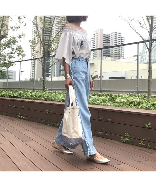 copine（コピン）の「2WAY刺繍入りオフショルブラウス/五分袖プルオーバー(4color)【クリックポスト対象商品】（シャツ/ブラウス・レディース・その他）」の6枚目の写真