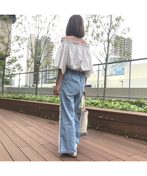 copine（コピン）の「2WAY刺繍入りオフショルブラウス/五分袖プルオーバー(4color)【クリックポスト対象商品】（シャツ/ブラウス・レディース・その他）」の7枚目の写真