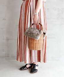 The Bagmati 丸型かごバッグ　バケツ型 The Bagmati 丸型かごバッグバケツ型