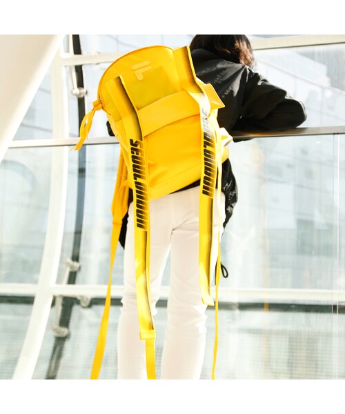 yellow fila backpack
