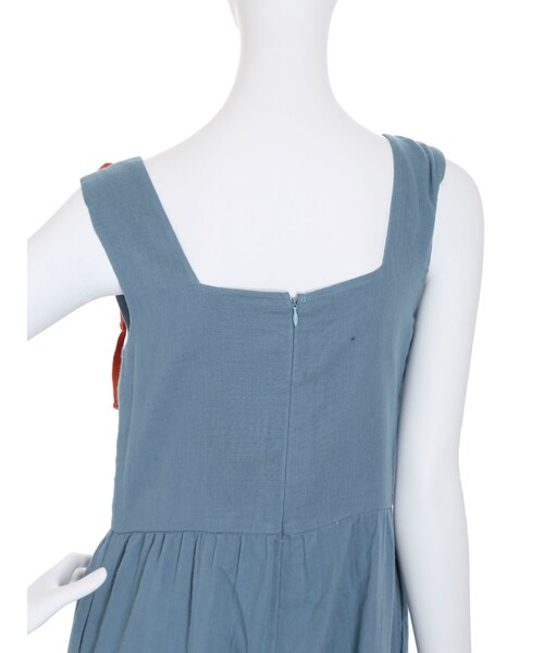 merry jenny（メリージェニー）の「りぼんオールインワン（オールインワン・サロペット・レディース・オフホワイト/ブラック/ブルー・F）」の10枚目の写真