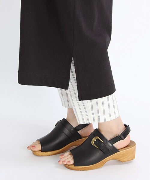 studio CLIP（スタディオクリップ）の「[WEB限定/機能性素材]アソートボートネックワンピース（ワンピース/ドレス・オフホワイト×ブラック/ブラウン×グリーン/ブラック）」の9枚目の写真