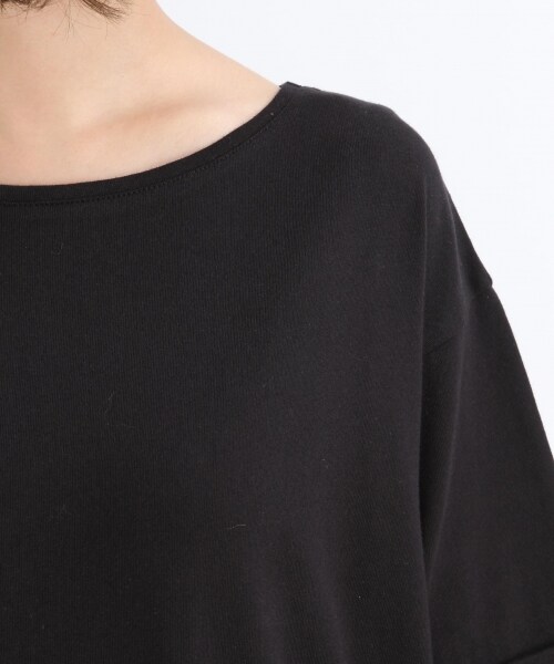 studio CLIP（スタディオクリップ）の「[WEB限定/機能性素材]アソートボートネックワンピース（ワンピース/ドレス・オフホワイト×ブラック/ブラウン×グリーン/ブラック）」の6枚目の写真