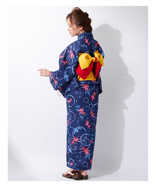 INGNI（イング）の「【WEB先行】金魚／浴衣3点SET（その他・レディース・ｵﾌﾎﾜｲﾄ/ｺﾝ・-）」の6枚目の写真