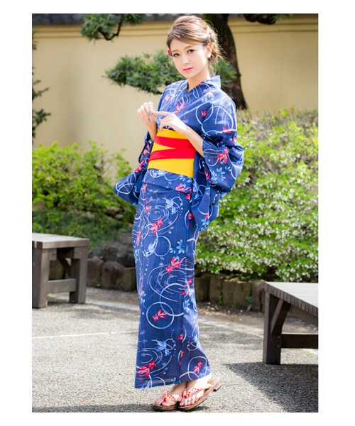 INGNI（イング）の「【WEB先行】金魚／浴衣3点SET（その他・レディース・ｵﾌﾎﾜｲﾄ/ｺﾝ・-）」の9枚目の写真