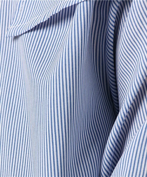 archives（アルシーヴ）の「肩リボンブラウス（シャツ/ブラウス・レディース・オフホワイト/ホワイト×ブルー/ブラック・MEDIUM）」の11枚目の写真