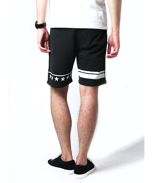 JACKROSE（ジャックローズ）の「スターショーツスウェットショーツ（パンツ・メンズ・ブラック/インディゴ・M/L）」の3枚目の写真