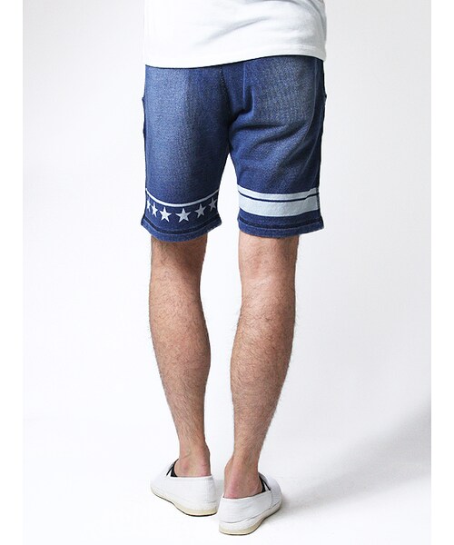 JACKROSE（ジャックローズ）の「スターショーツスウェットショーツ（パンツ・メンズ・ブラック/インディゴ・M/L）」の15枚目の写真