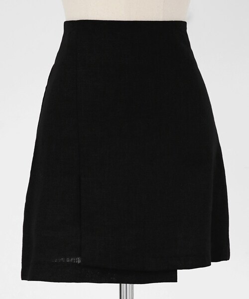 DHOLIC(ディーホリック)の「リネン混アンバランスミニスカート(スカート・レディース・S/M)」の3枚目の写真