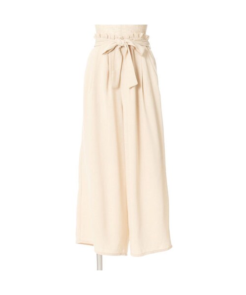 F i.n.t（フィント）の「ウエスト共布リボンワイドパンツ/F&A（その他パンツ・レディース・その他）」の2枚目の写真