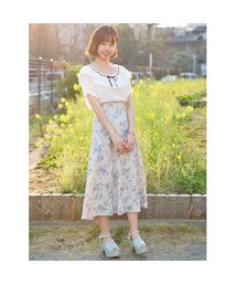 an another angelus | ローズトワル柄Aラインスカート/an another angelus(スカート)