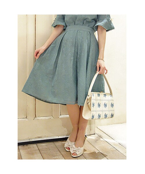 an another angelus（アンアナザーアンジェラス）の「テーブルクロス風レースタックスカート/an another angelus（スカート・レディース・その他）」の2枚目の写真