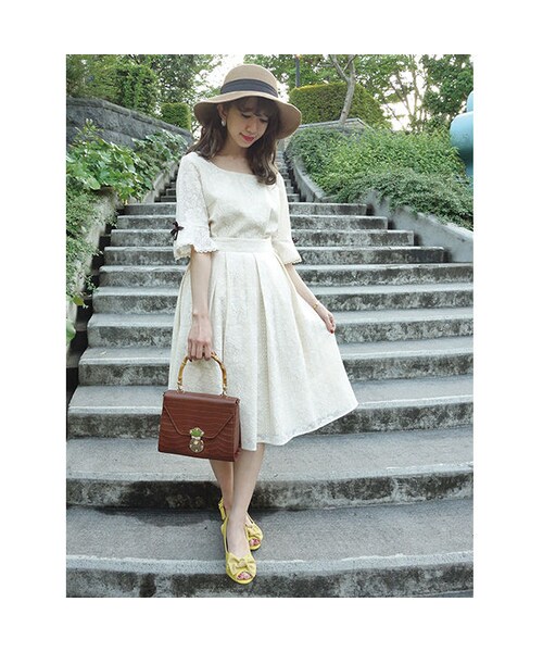 an another angelus（アンアナザーアンジェラス）の「テーブルクロス風レースタックスカート/an another angelus（スカート・レディース・その他）」の3枚目の写真