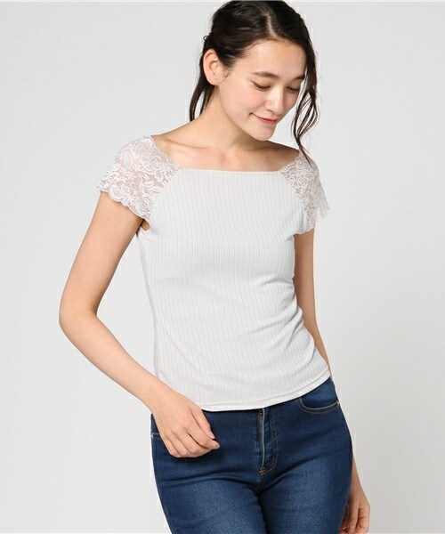 archives（アルシーヴ）の「変型タンクトップ（Tシャツ/カットソー・レディース・オフホワイト/シルバーグレー/ブラック/オレンジ・MEDIUM）」の3枚目の写真