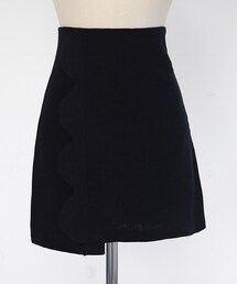 DHOLIC | アンバランススカラップタイトミニスカート(スカート)