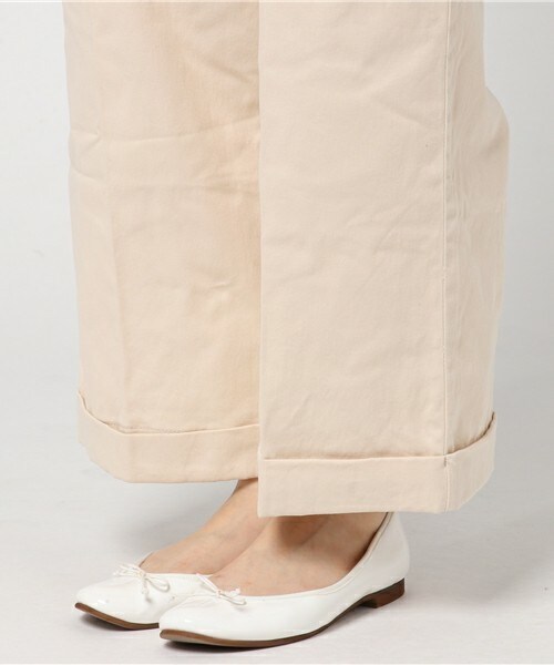 archives（アルシーヴ）の「ツイルタックワイドパンツ（その他パンツ・レディース・アイボリー/ベージュ/カーキ・MEDIUM）」の10枚目の写真