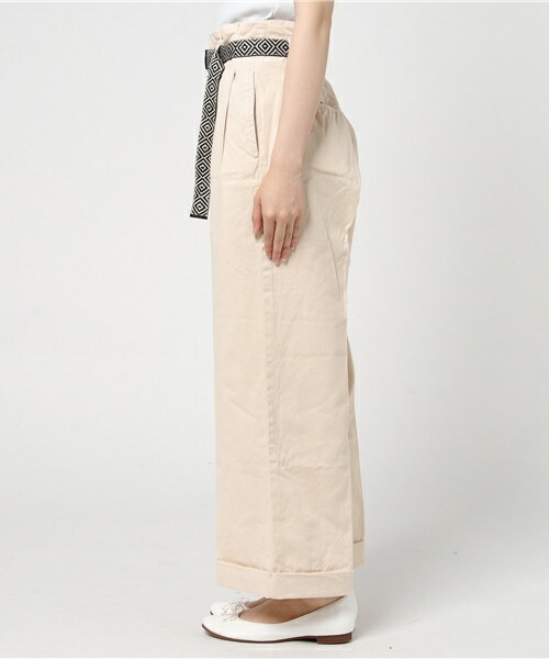 archives（アルシーヴ）の「ツイルタックワイドパンツ（その他パンツ・レディース・アイボリー/ベージュ/カーキ・MEDIUM）」の5枚目の写真