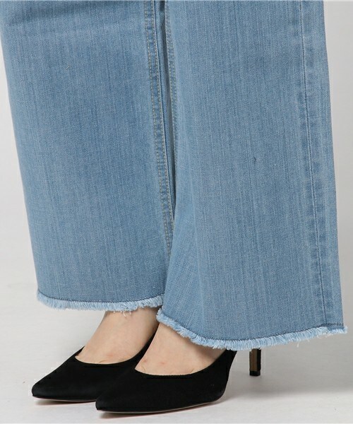 archives（アルシーヴ）の「フリンジデニムパンツ（デニムパンツ・レディース・ブルー/サックスブルー・MEDIUM）」の9枚目の写真