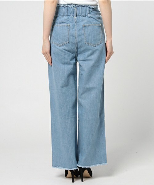 archives（アルシーヴ）の「フリンジデニムパンツ（デニムパンツ・レディース・ブルー/サックスブルー・MEDIUM）」の5枚目の写真