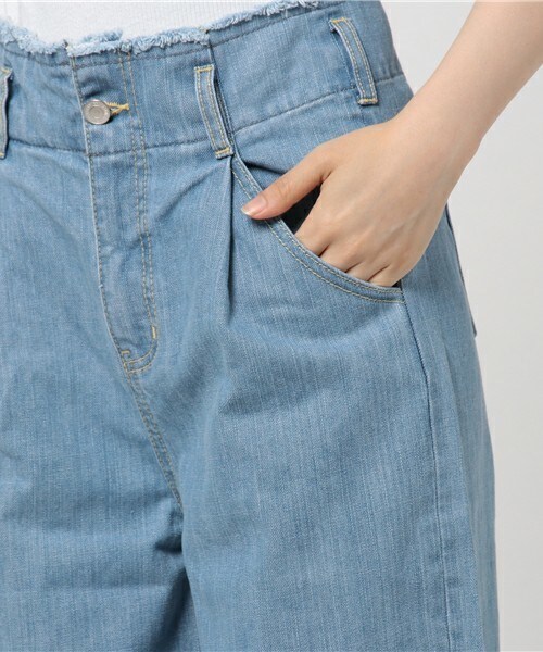 archives（アルシーヴ）の「フリンジデニムパンツ（デニムパンツ・レディース・ブルー/サックスブルー・MEDIUM）」の8枚目の写真