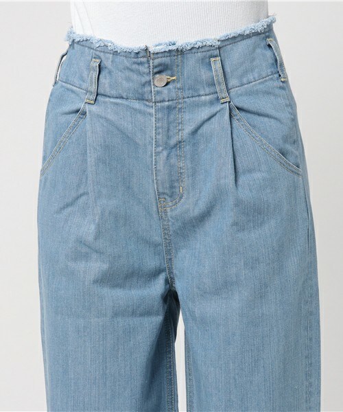 archives（アルシーヴ）の「フリンジデニムパンツ（デニムパンツ・レディース・ブルー/サックスブルー・MEDIUM）」の6枚目の写真