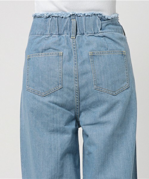 archives（アルシーヴ）の「フリンジデニムパンツ（デニムパンツ・レディース・ブルー/サックスブルー・MEDIUM）」の7枚目の写真