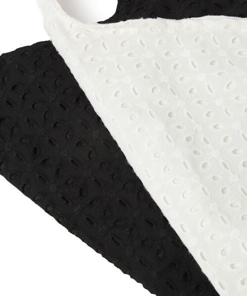 studio CLIP（スタディオクリップ）の「ワンハンドルレーストートバッグ（バッグ・ホワイト/ブラック）」の14枚目の写真