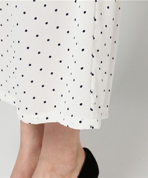 archives（アルシーヴ）の「ドット柄ワイドパンツ（その他パンツ・レディース・オフホワイト/ブラック・MEDIUM）」の9枚目の写真