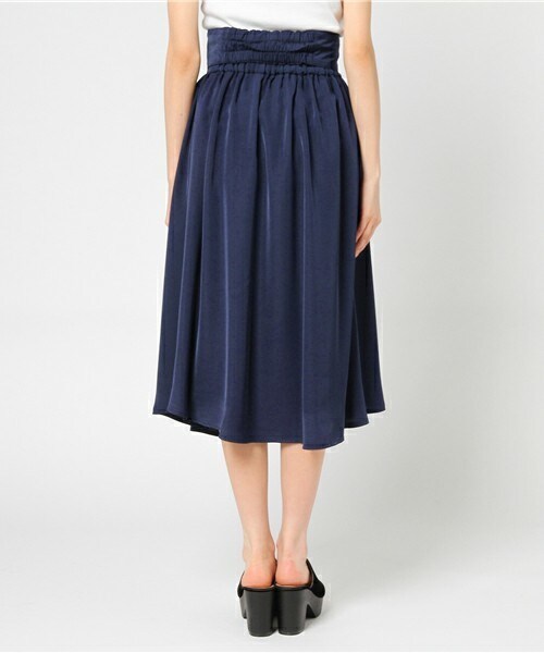 archives（アルシーヴ）の「ベルト付ギャザーイレヘムスカート（スカート・レディース・グレー/ネイビー/ピンク系その他・MEDIUM）」の6枚目の写真