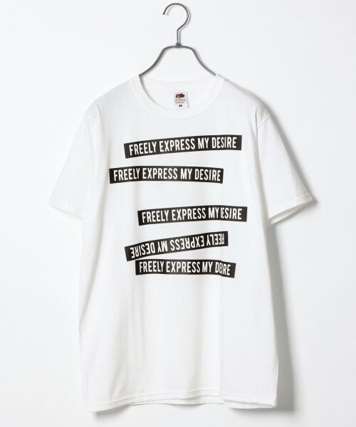 RAGEBLUE(レイジブルー)の「ロゴプリントTシャツ(トップス・ホワイト/ピンク/ライトブルー/パープル)」の1枚目の写真