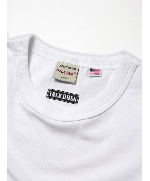 JACKROSE（ジャックローズ）の「Goodwear ポケットロゴTEE（トップス・メンズ・ブラック/ホワイト/オレンジ/ブルー・M/L）」の3枚目の写真