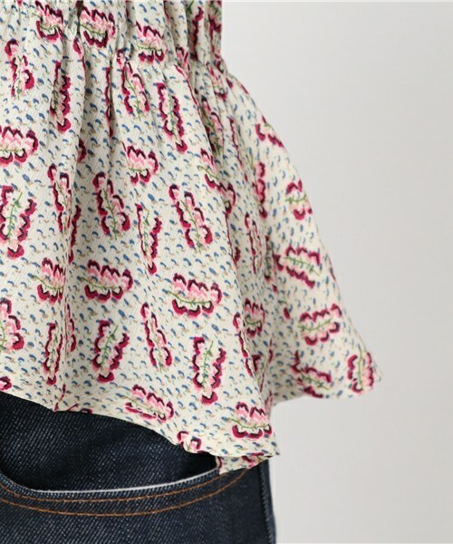 archives（アルシーヴ）の「シフォンプリントキャミ（シャツ/ブラウス・レディース・オフホワイト/ネイビー/マスタード・MEDIUM）」の10枚目の写真