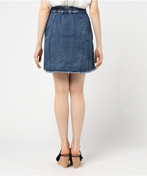 archives（アルシーヴ）の「フリンジＺＩＰデニムスカート（デニムスカート・レディース・ブルー/サックスブルー・MEDIUM）」の5枚目の写真