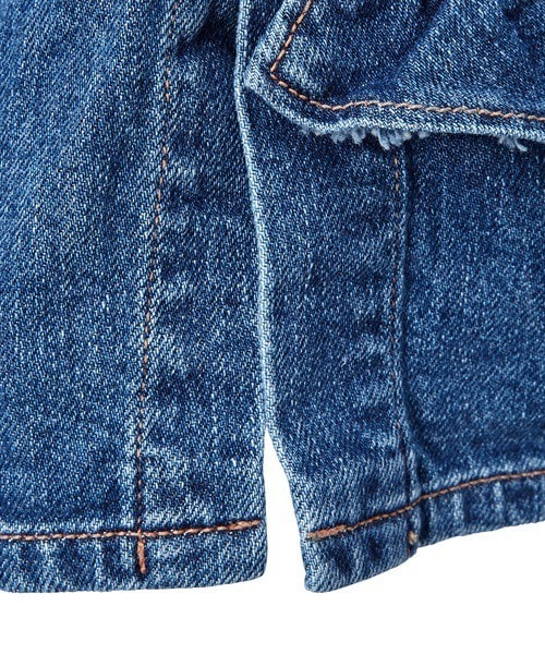 leur logette  POPUP限定　デニム　フリル袖　ブルゾン　サイズ1 leur logette POPUP限定デニムフリル袖ブルゾンサイズ1