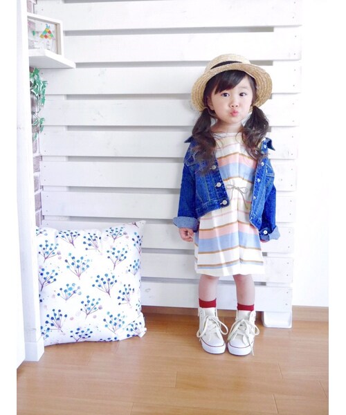 YanDD（ワイアンドディー）の「キッズ ワンピース マルチ ボーダー 夏 春（ワンピース・キッズ・その他）」の9枚目の写真