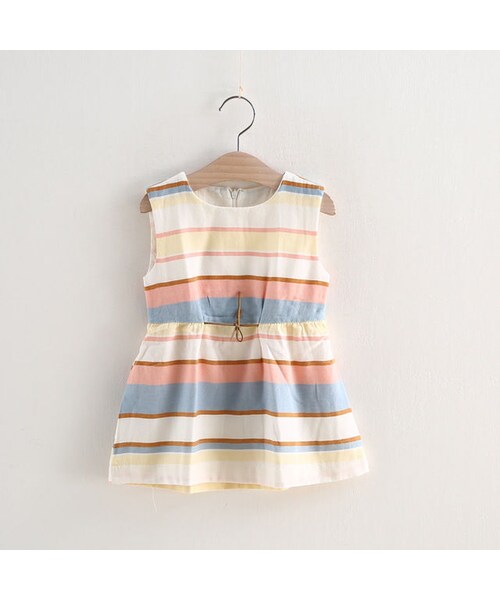 YanDD（ワイアンドディー）の「キッズ ワンピース マルチ ボーダー 夏 春（ワンピース・キッズ・その他）」の10枚目の写真