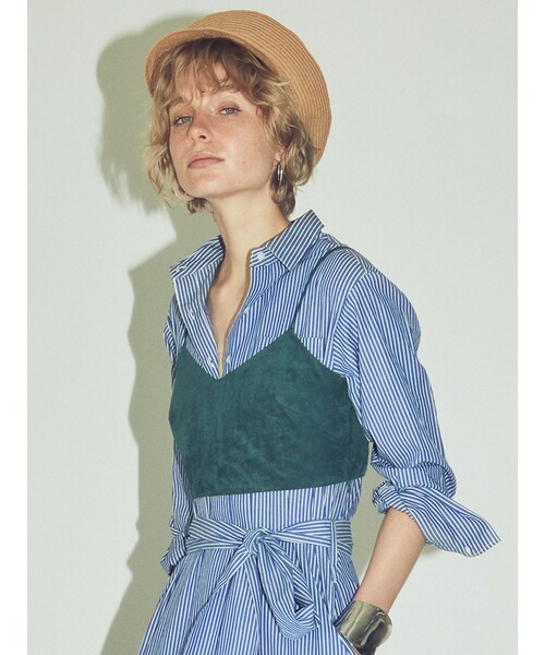 Ungrid(アングリッド)の「フェイクスウェードビスチェ(トップス・レディース・ピンク/グリーン/ベージュ・F)」の4枚目の写真