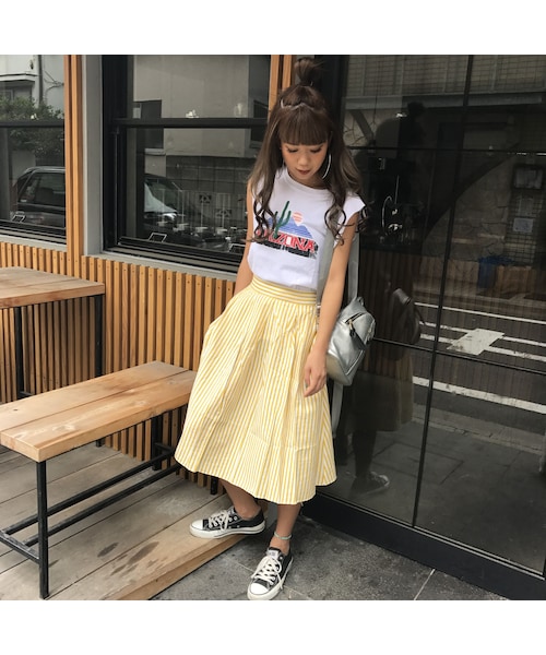 no brand（ノーブランド）の「【¥5,390→¥2,500】ストライプひらひら