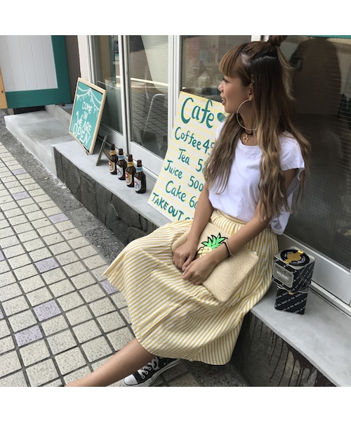 no brand（ノーブランド）の「【¥5,390→¥2,500】ストライプひらひら