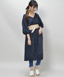 archives | デシンスカラ刺繍シャツワンピース(シャツワンピース)