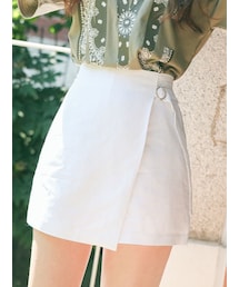 KORMARCH | リネンブレンドラップショートパンツ(その他パンツ)