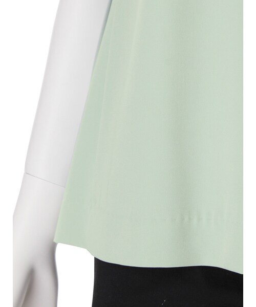 LAGUNAMOON（ラグナムーン）の「バックプリーツレイヤードTOPS（トップス・レディース・ホワイト/ブラック/ミントグリーン・F）」の10枚目の写真